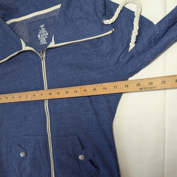 Y2K 3/4 Sleeve Zip Up Sweater - Picture 5 of 8